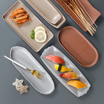 Top of the Table BBQ Plate Miramine Tableware Plate Porcelain Plate Hot Pot Shop Plate Side Plate Grilled Meat Plate Commercial