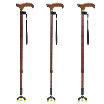  Aluminum alloy triangle pillar stable retractable crutches for a period of time lightweight walking stick for middle-aged and elderly people