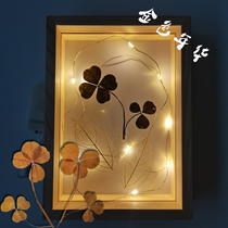 Precious Rare Four Leaves Five Leaves of Six Leaf Grass Specimens Lucky to send gaokao students for male and female friendship Peoples Day