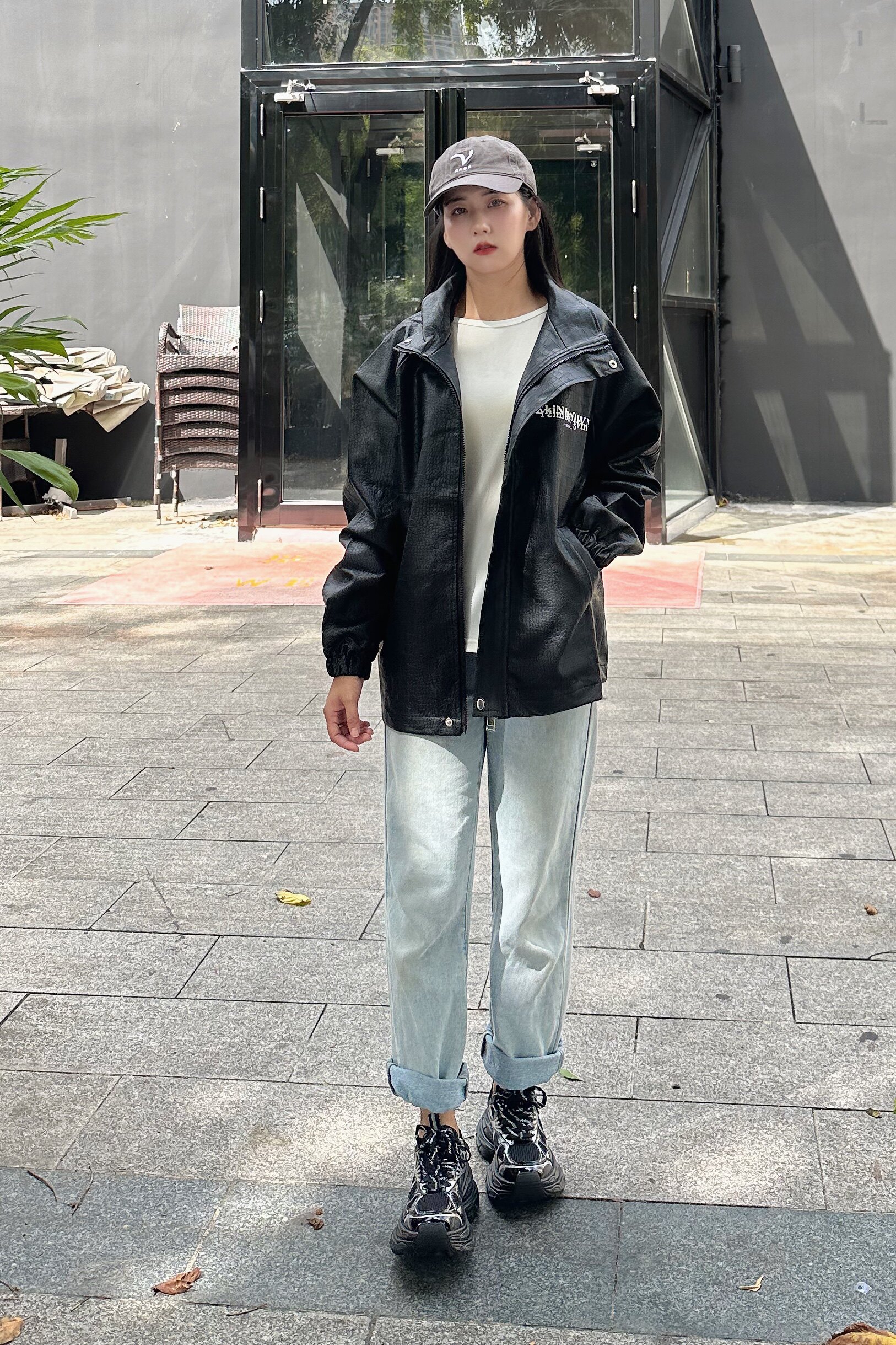 迪丽热巴同款骆驼银月老爹鞋 厚底增高拉长比例 银色系未来感十足