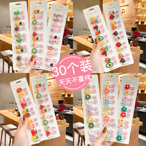 Little Girl Hair Clip Fruit Fresh Children Cards Korean Edition Cute Childrens Head Accessories Princess Baby No Hurt Hair Clips