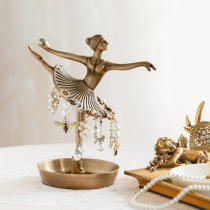 Harvest cottage retro earrings hanging frame creative small exquisite jewelry box personality fashion art ornaments home accessories