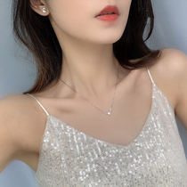 925 sterling silver exquisite small necklace Female tide simple net red temperament light luxury niche clavicle chain to send girlfriend gifts