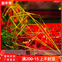 New wedding iron diamond ornaments iron geometric road lead stage table decoration window layout props