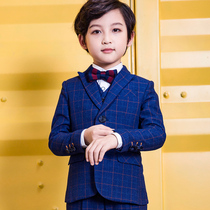 Childrens suits flower boys and boys costumes handsome middle-aged childrens suits British style three-piece set