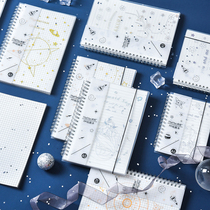 Small fresh A5 notebook stationery thick college students simple small grid notebook grid coil A6 grid book