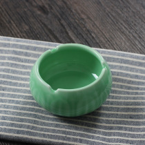 Celadon tableware set Living room hotel decoration Creative ceramic small Ashtray Chinese Lotus gift