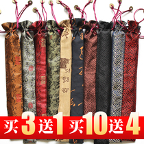 Ancient style high-end fan fan cover fan bag folding fan Chinese style folding fan bag embroidered linen 78910 inch bag
