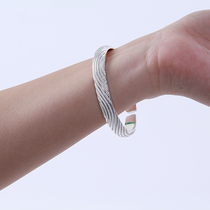 Foot silver bracelet Miao silver Gu Yongchong made 999 sterling silver bracelet gifts for mom to send grandma gifts