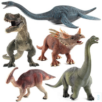 Jurassic dinosaur series simulation dinosaur toy Plesiosaur Tyrannosaurus large solid T-rex Velociraptor model