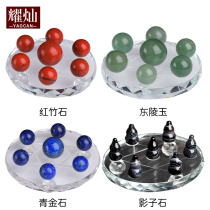 Yaocan seven star array ornament disc red bamboo stone shadow stone Orange stone Yunhai stone Gourd seven star array ornament