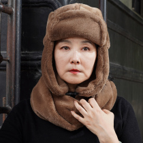 Northeast hat mother-in-law winter warm old man Lei Feng hat female middle-aged and elderly outdoor cycling thickened cold