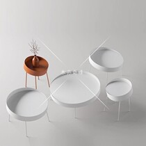 Nordic modern coffee table simple living room round casual small coffee table small apartment bedroom mini bedside creative side table