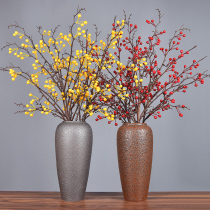 Jingdezhen ceramic vase Fortune fruit Lucky fruit berry simulation flower fake flower living room decoration dining table ornaments