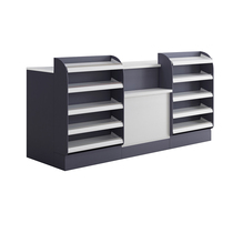 Convenience store supermarket tobacco and wine cabinet combination smoke counter smoke cabinet shop small corner iron marble surface cash register