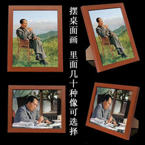 Maozu portrait Mao grandfather photo desktop table table Great Man old black and white color photo album ornaments office album