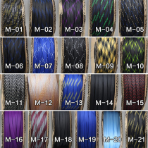 High quality black and white color nylon shock absorber net sleeve wire size specifications can be customized