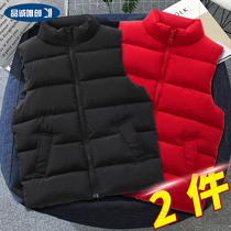 Girls vest winter clothing 2021 new middle and large children thick autumn and winter coat outside wear fashionable childrens cotton coat