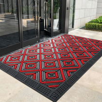 The floor mat at the door of the hotel is commercially entered to prevent slippery dust removal carpet