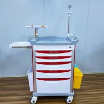 ABS rescue vehicle Operating room anesthesia vehicle Multi-function trolley Nursing change nurse Emergency nursing vehicle