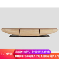 Nordic creative personality furniture log carving fashion bench designer solid wood stool changing shoes chair Tea side a few