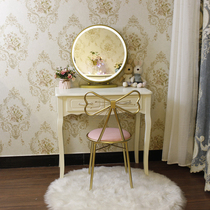 European desk White Jane European computer desk Pastoral solid wood notebook small desk Simple modern dresser