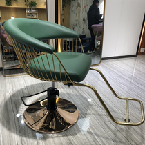 Light luxury barber shop net red hairdressing chair high-end seat lift rotating chair high-end hair salon chair modern European style