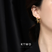 South Koreas new fashion temperament K gold multi-layer earrings earrings female ins simple sexy cold wind earrings