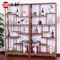 Redwood Furniture Chicken Wing Wood Simple Ancient Frame Chinese Classical Dorto Treasure Redwood Antique Frame Partition Shelf