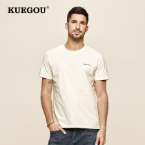 Special price] Mens Short Sleeve T-shirt male summer collar letter embroidered pure cotton blouse mens coat 3342