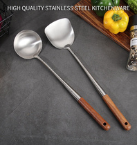 304 stainless steel fried spoon spatula spatula spatula shovel with long handle spoon household kitchenware set for chef