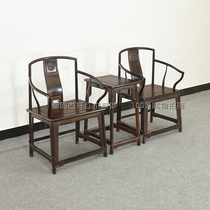 Ink rhyme Guxuan mahogany Laos big red rosewood Nangong chair Cochin rosewood leisure chair Ming style tea chair log furniture