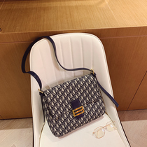 ITSK women's bag 2021 new tide retro canvas presbyopic embroidery bag shoulder messenger bag large capacity tote bag