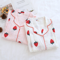 Cotton gauze moon clothing summer thin pregnant women postpartum feeding lactation clothes plus size 220kg pajamas