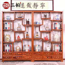 Sanyun mahogany furniture Rosewood Rosewood Dorabao Pavilion antique frame hedgehog red sandalwood Chinese style solid wood porch partition antique rack