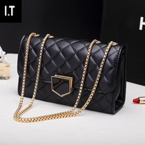 Bao Bao Singapore brand name limited high-end sheepskin Korean version of the diamond chain leather leather single shoulder slanting shoulder handbag