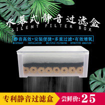 Sensen turtle tank fish tank wall filter ultra-quiet filter box low water level deodorization water purification upper filter box pumping water