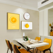 Restaurant decoration painting dining room modern simple fresh murals personality wall painting restaurant wall decoration fruit hanging painting