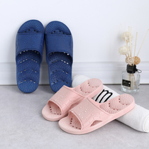 Bathroom slippers non-slip bath water leakage massage quick-drying mens and womens bathing center bathhouse toilet has holes