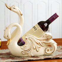 Look according to the swan wine rack decoration home decorations send brother sister sister sister wedding gift high-end creative