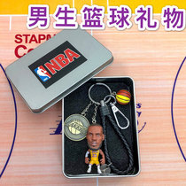 NBA basketball star paparazzi creative key button Curry James Coby Owen pendant accessories to send boy gifts