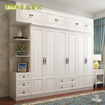  Wardrobe Simple modern economical assembly household bedroom European-style package installation plate cabinet four five six-door wardrobe