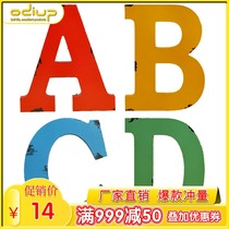 Ornaments English 26 home photography props Bar cafe decorations Retro old creative wooden letters