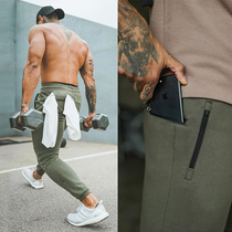 Muscle brothers sports trousers spring new male slim Street fitness leisure outdoor running training pants