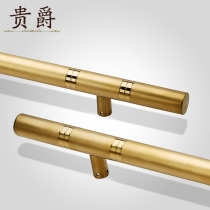 Guijue door handle titanium gold frameless glass door handle stainless steel European long wooden door handle big handle