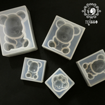 miss little morning violent bear bear baby silicone mold crystal drop glue mold UV resin glue mold