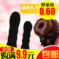 Korean popular hot selling sponge hair curler ball head flower hair stick with hair accessories headgear styling device