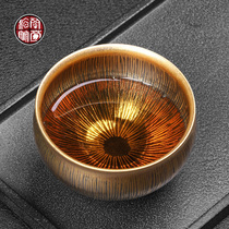 Build a kiln of Yangjian Jianjian Master Cup large hand-made gold fetal ferrite general of the ancient original tea marble cup