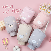 Winter baby waterproof printed sleeves cover infant cute children girl anti-fouling cuff wholesale child sleeve