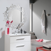 Jingya 1-Acrylic 3d mirror three-dimensional wall stickers Bathroom bathroom entrance bedroom decorations mirror wall stickers